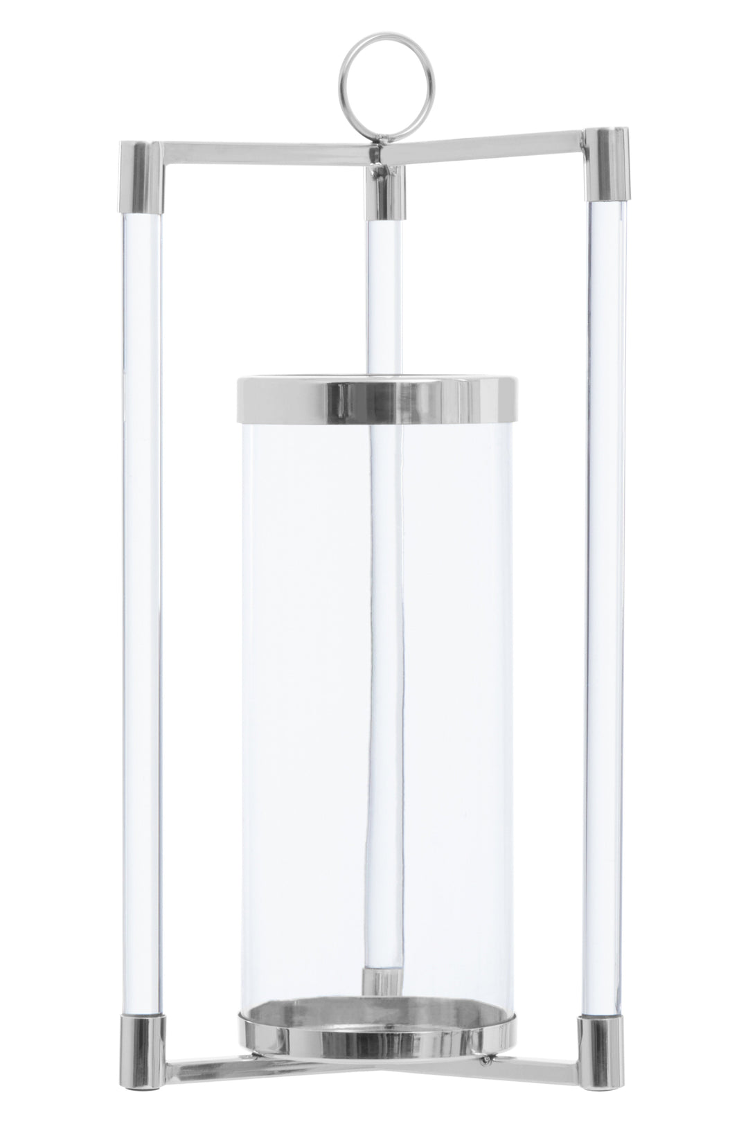 Franklin Large Silver Decorative Lantern