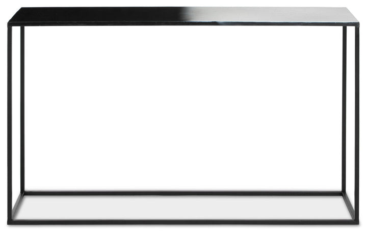 Hampstead Black & White Ombre Console Table – Contemporary Statement Hallway Table