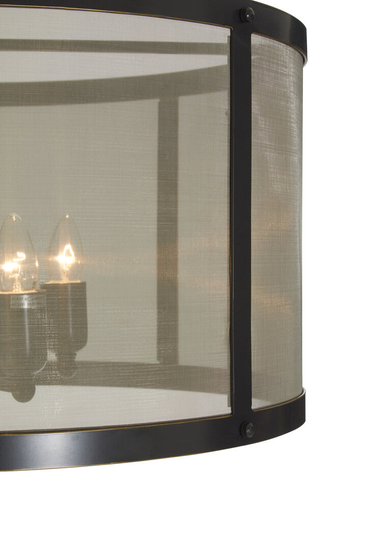 Ether Floor Lamp – Black Finish with Gold Accents