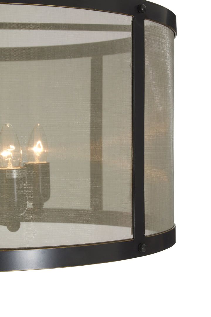 Hampstead Black Finish Floor Lamp with Gold Accents