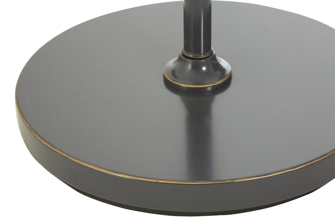 Hampstead Black Finish Floor Lamp with Gold Accents