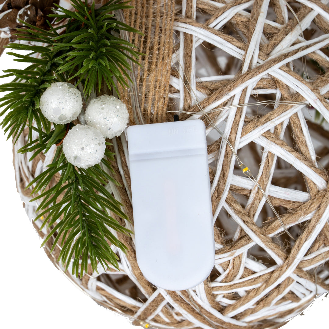 Small-LED-White-Rattan-Bauble-With-Branches-And-Ribbon