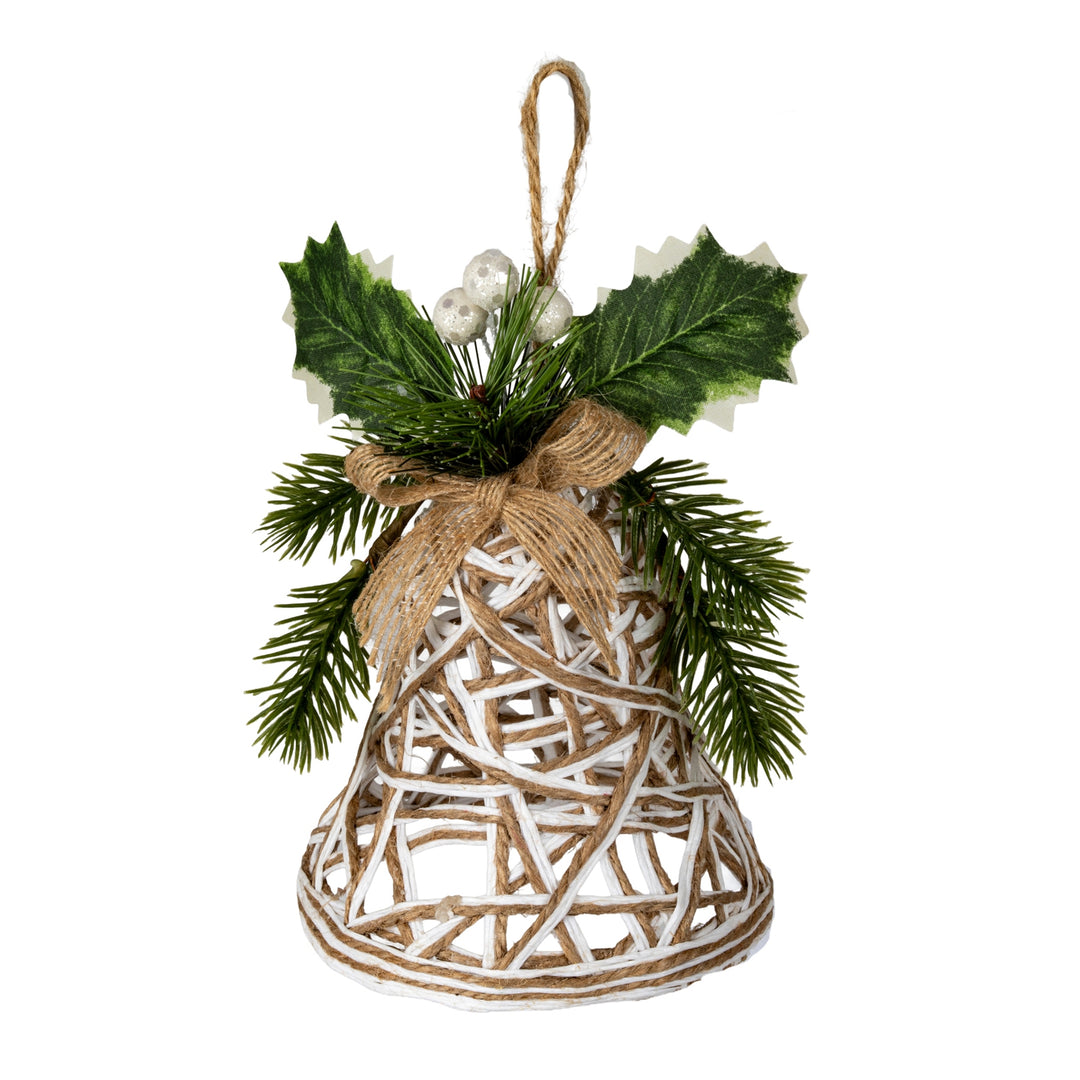 White-Rattan-Bell-Decoration-With-Branches-And-Ribbon