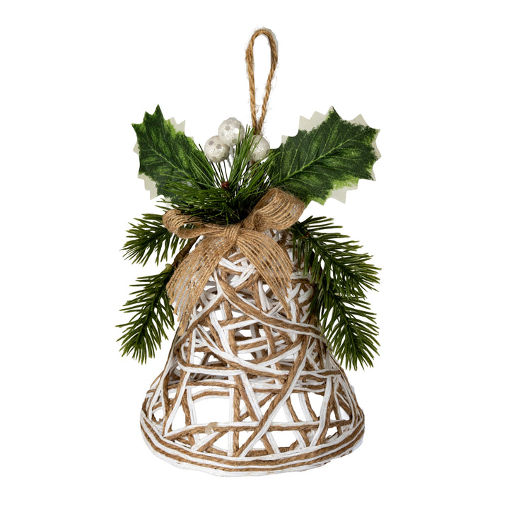 White-Rattan-Bell-Decoration-With-Branches-And-Ribbon