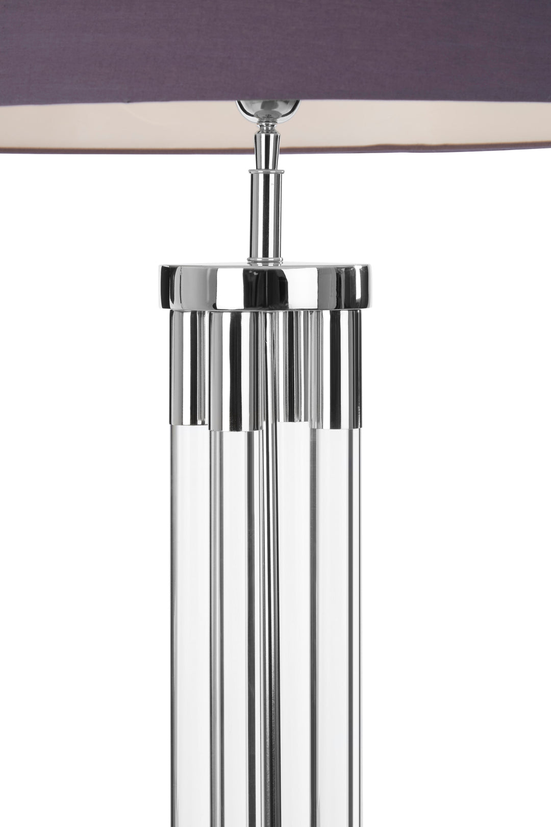 Skye Tall Acrylic and Tubular Base Floor Lamp