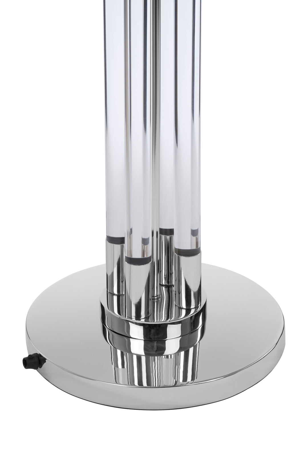 Skye Tall Acrylic and Tubular Base Floor Lamp