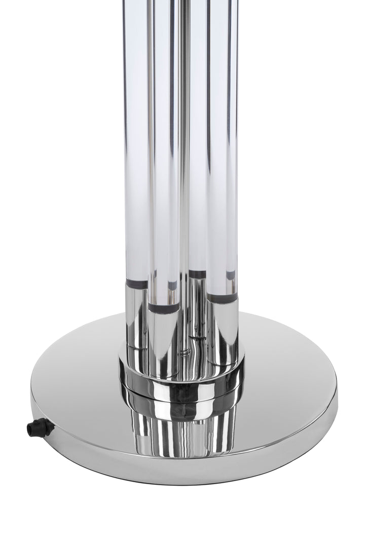 Skye Tall Acrylic and Tubular Base Floor Lamp