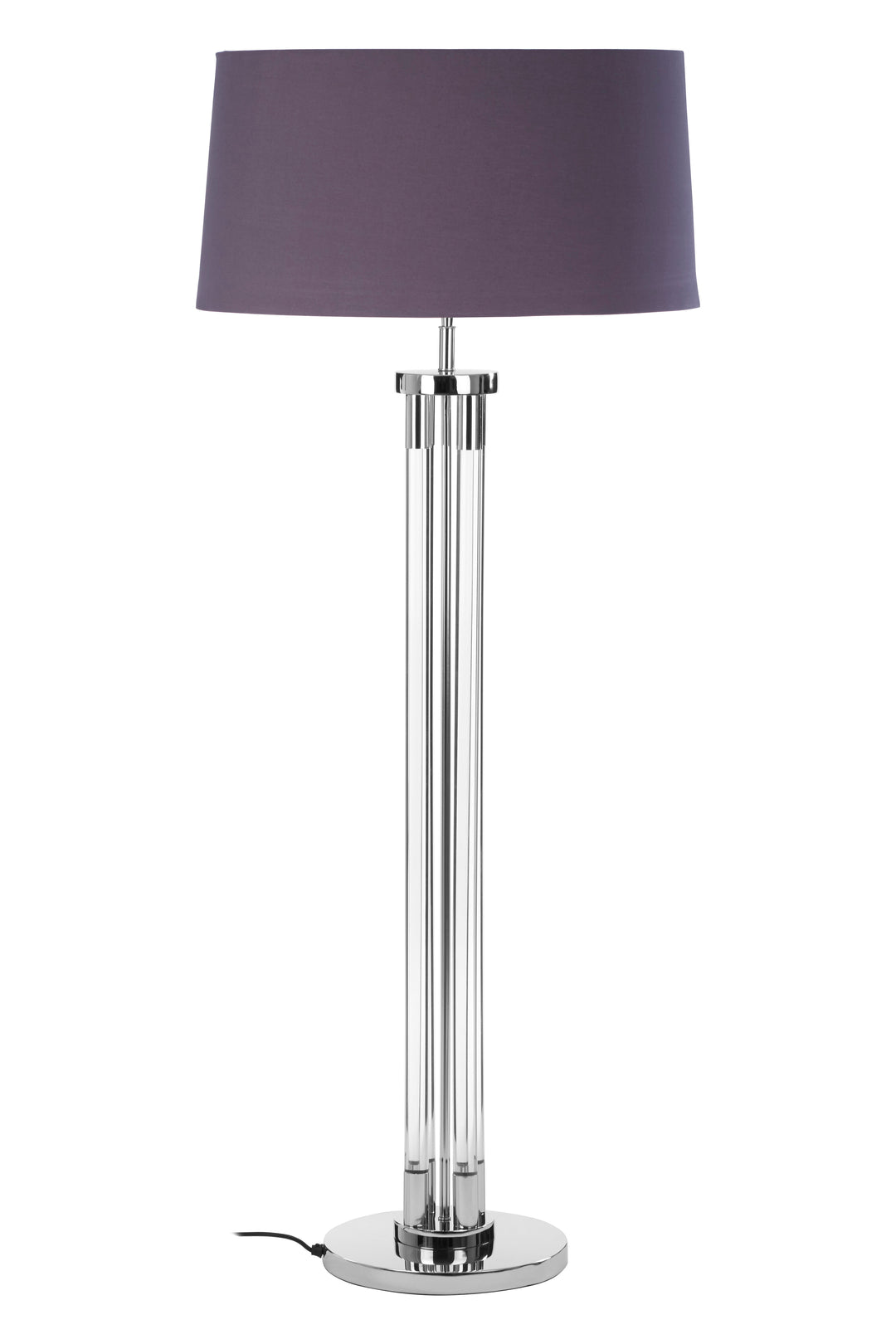 Skye Tall Acrylic and Tubular Base Floor Lamp