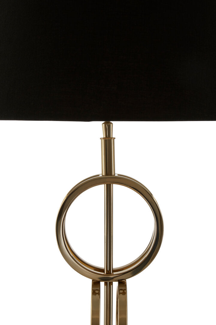 Bloom Table Lamp – Gold Finish with Dual Ring Base