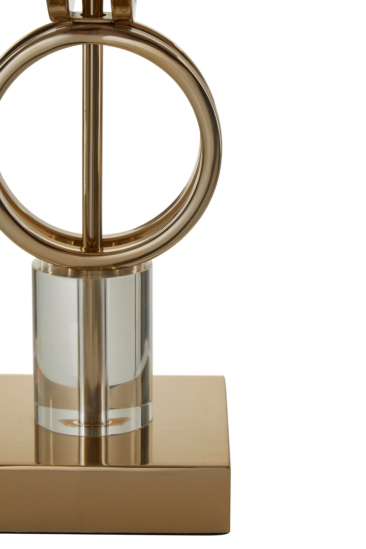 Skye Gold Table Lamp with Dual Ring Base