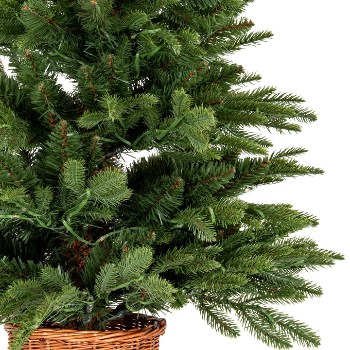 Norway-Fir-Pre-Lit-LLED-300L-Fir-Tree-In-Rattan-Pot
