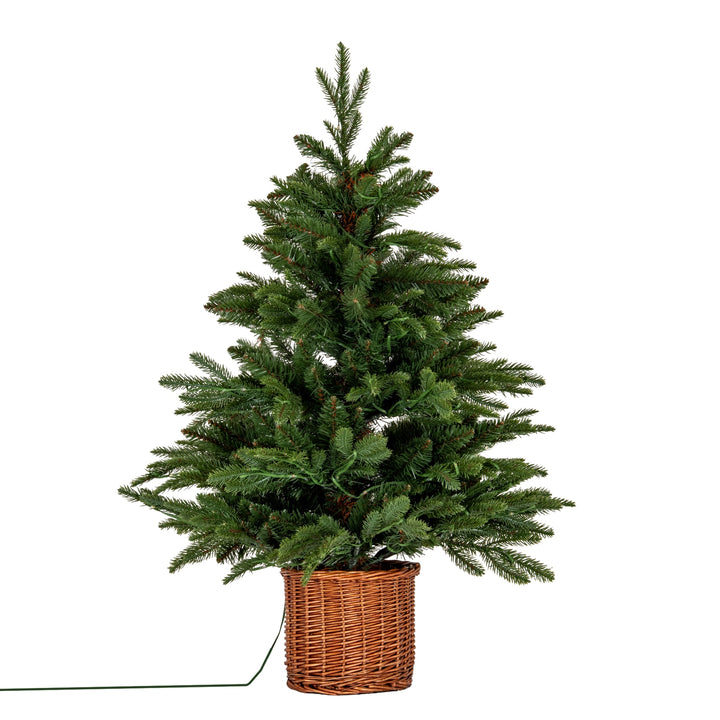 Norway-Fir-Pre-Lit-LLED-300L-Fir-Tree-In-Rattan-Pot