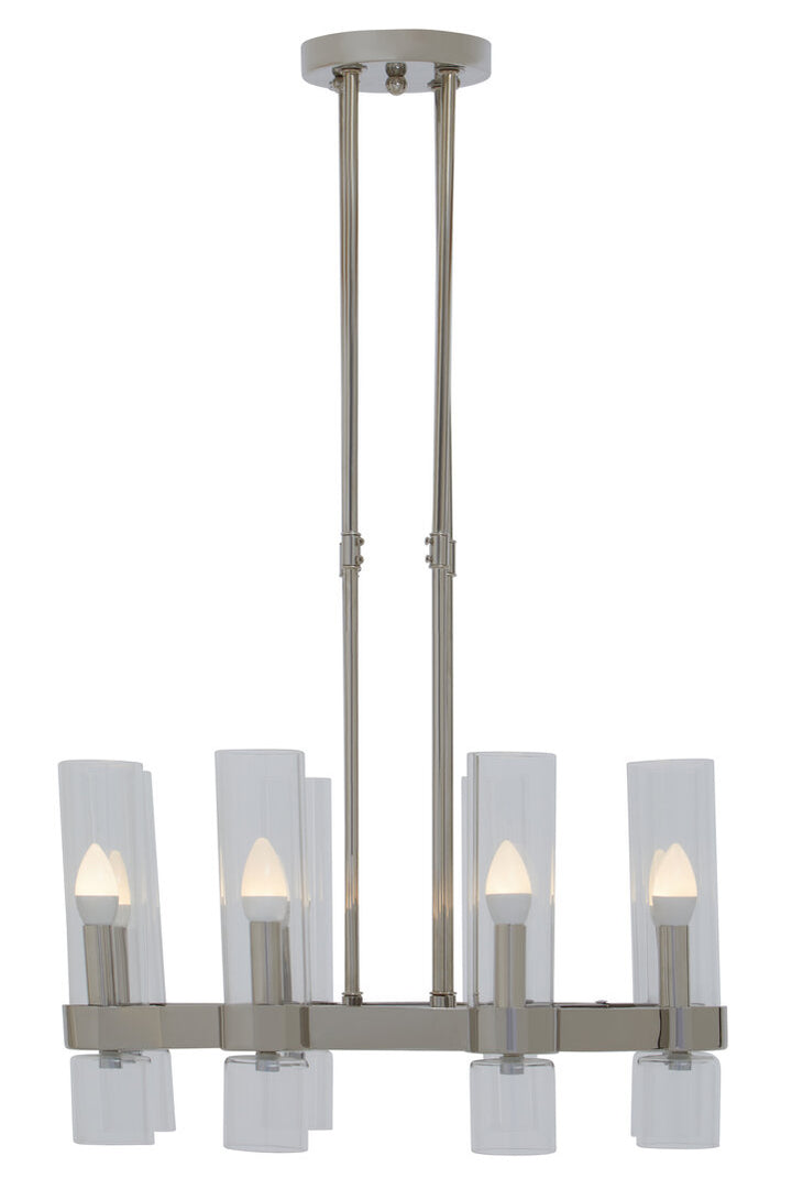 Thornfield Ceiling Light – Nickel Finish (8 Light)