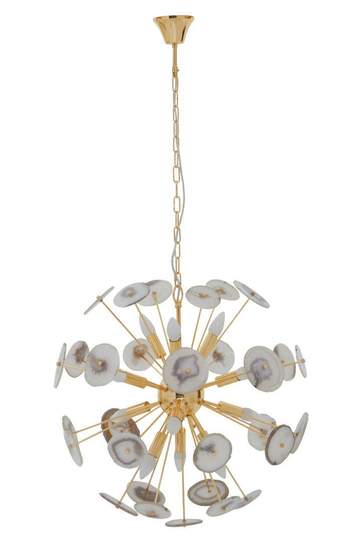 Glamour Agate Ceiling Light with 12 Bulbs