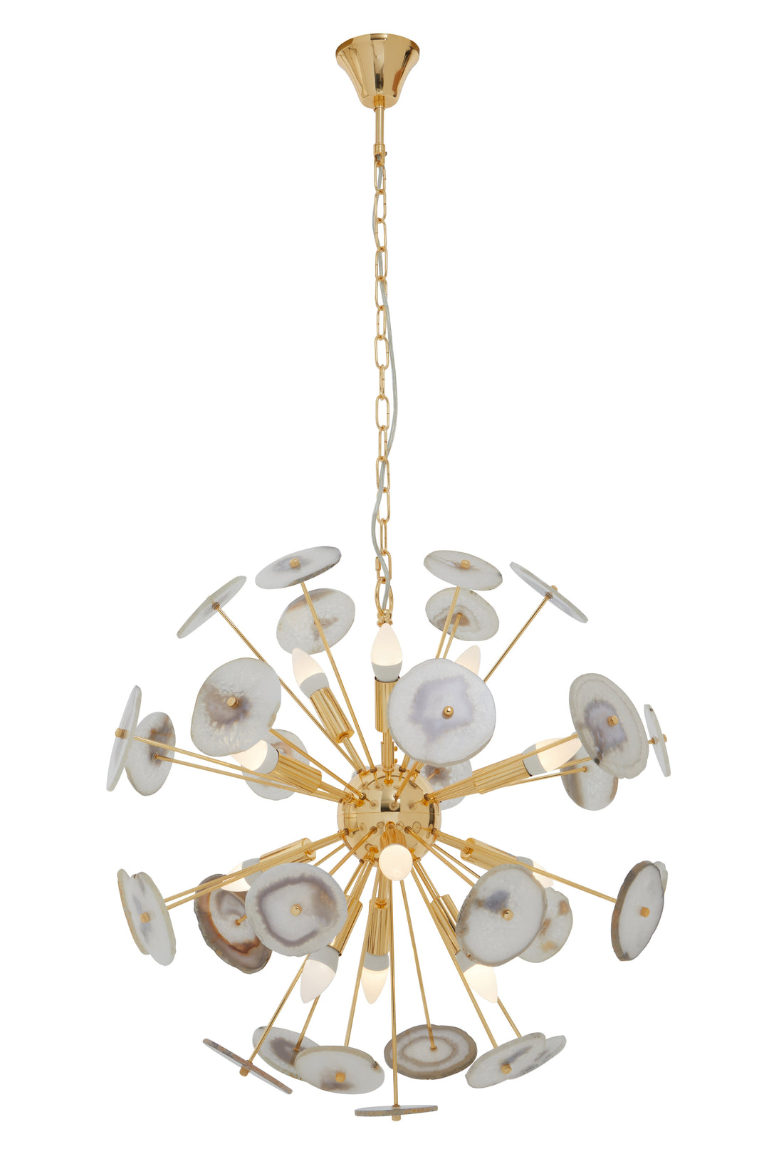 Glamour Agate Ceiling Light with 12 Bulbs