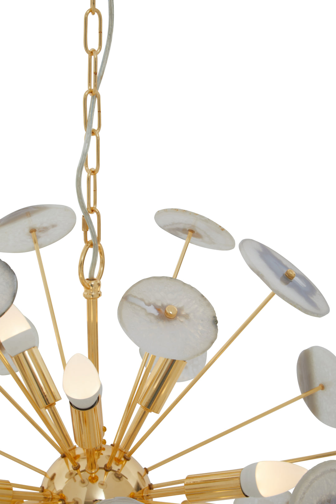 Glamour Agate Ceiling Light with 12 Bulbs