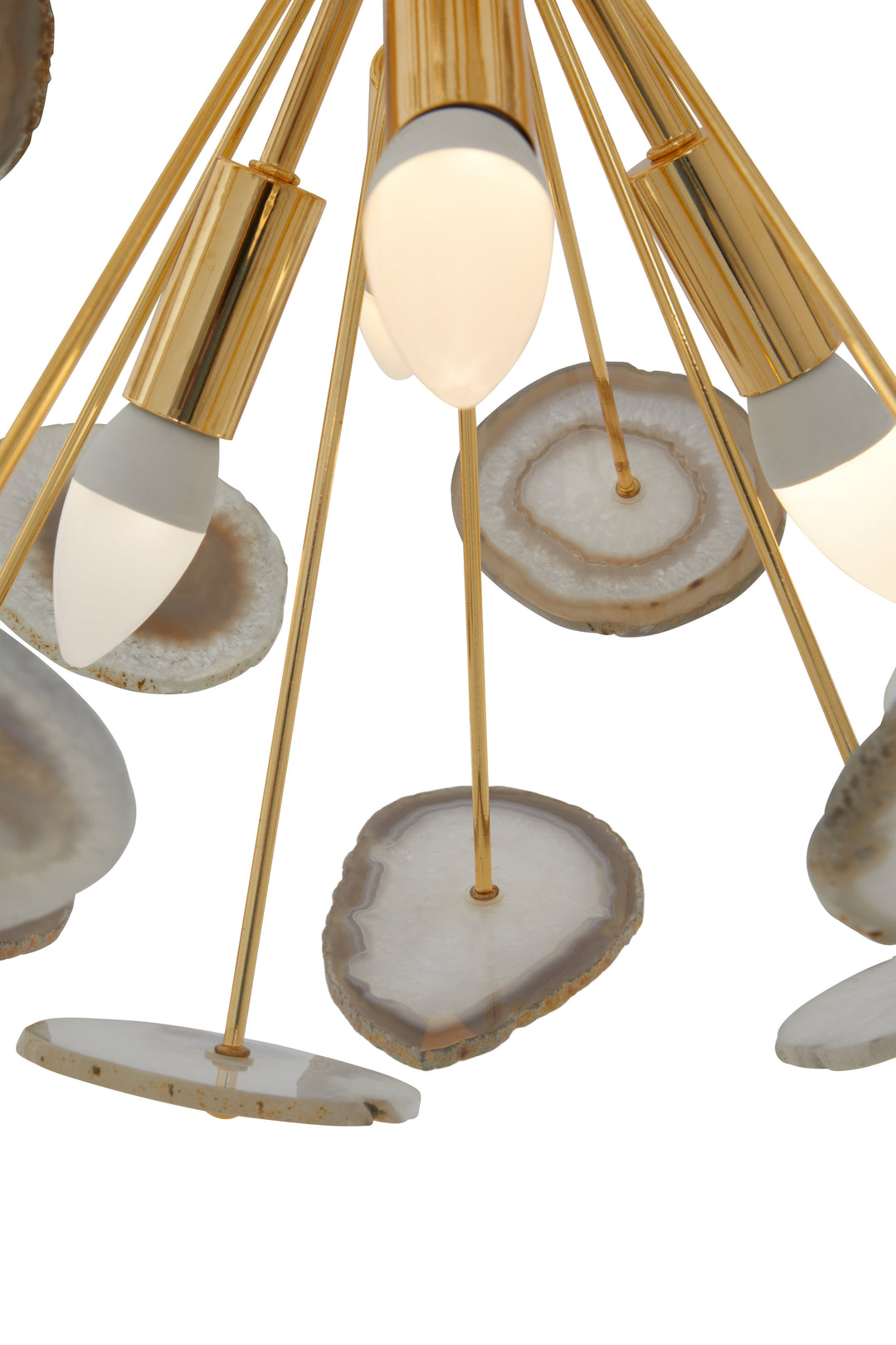 Glamour Agate Ceiling Light with 12 Bulbs