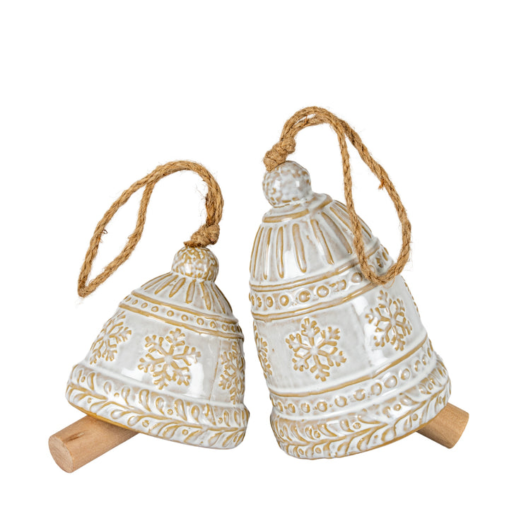 Large-Ceramic-Bell-Tree-Ornament-With-Snowflake-Detail