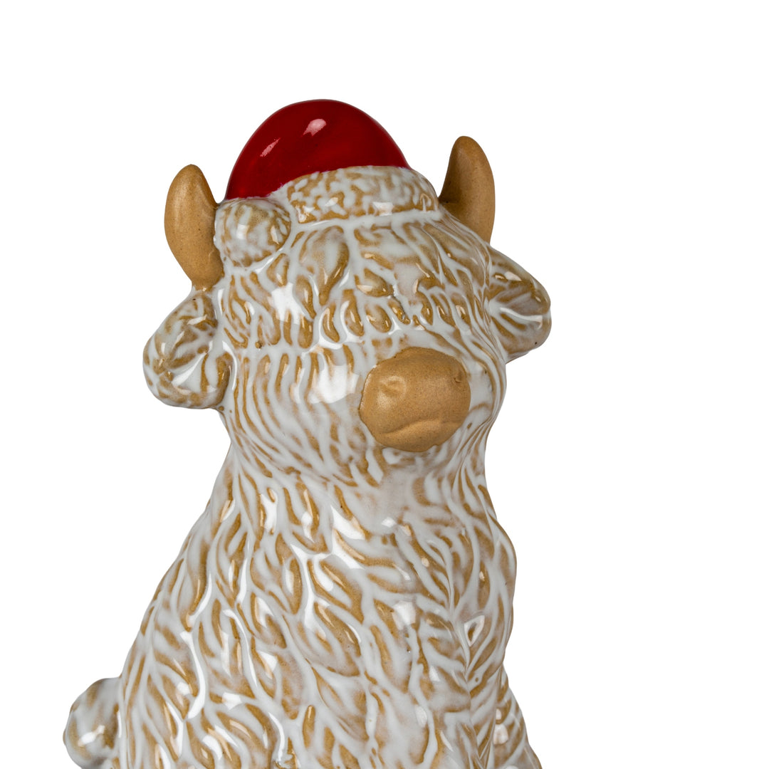 Merry-Moo-Ceramic-Cow-Ornament-Gazing-Right