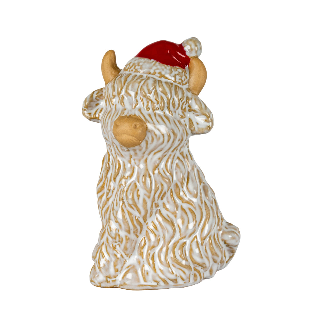 Merry-Moo-Ceramic-Cow-Ornament-Gazing-Left