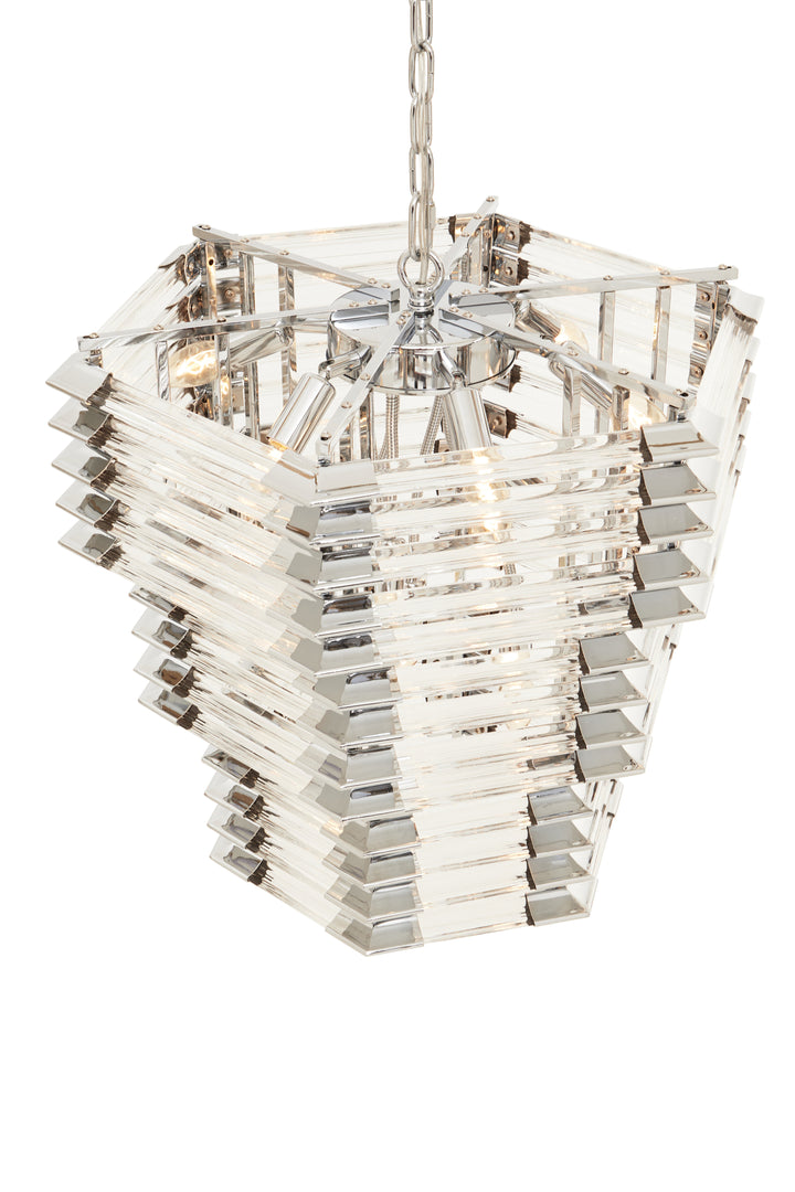 Karli Prism Light with Glass Shade and Chrome Finish