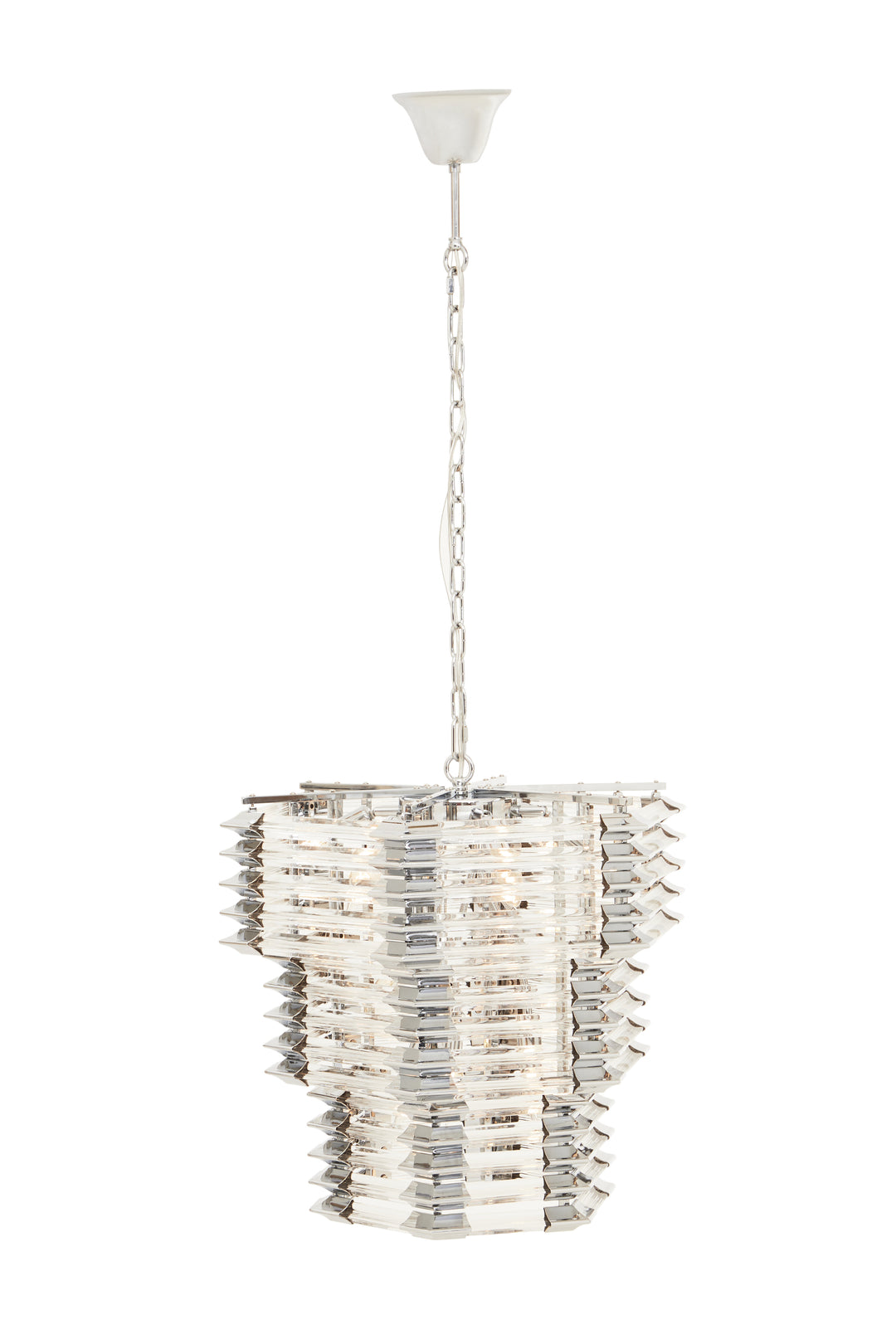 Karli Prism Light with Glass Shade and Chrome Finish