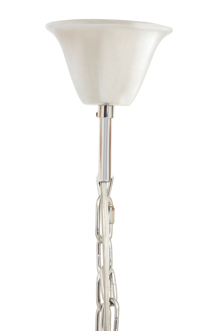 Karli Glass And Chrome Finish Prism Light With Fifteen Bulbs