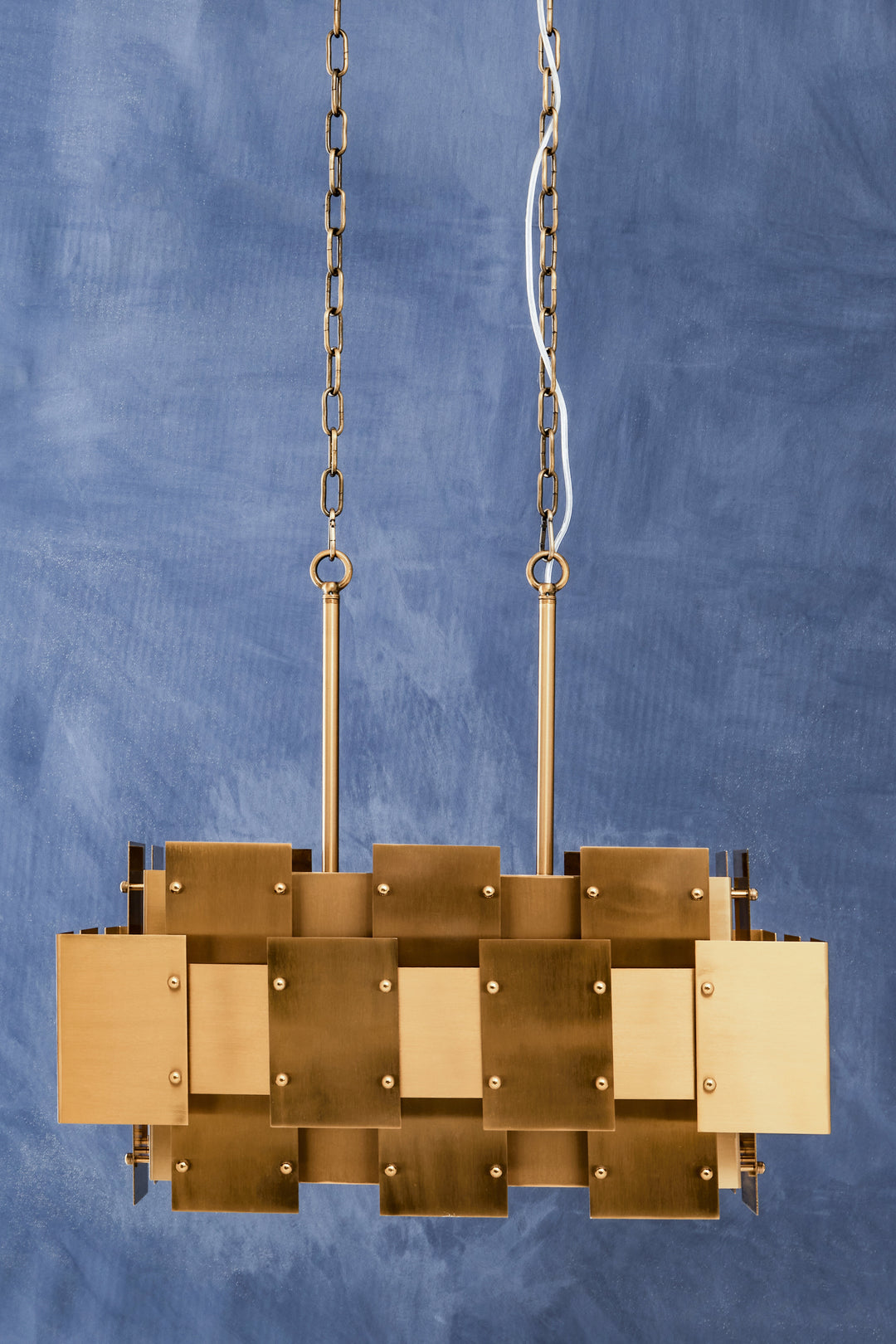 Karlo Metal Brass Finish Pendant Light With Eight Bulbs