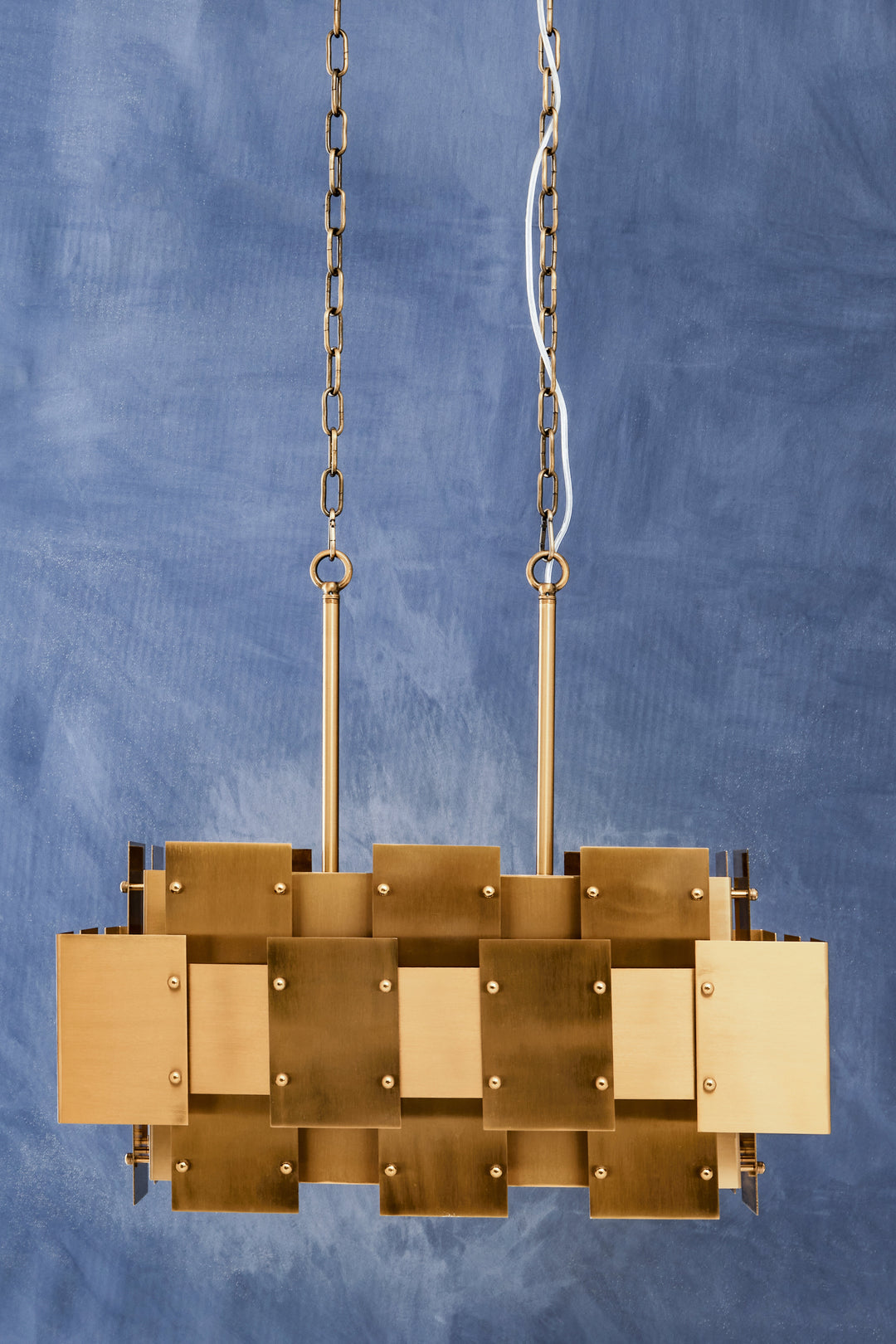 Karlo Metal Brass Finish Pendant Light With Eight Bulbs