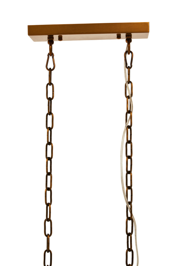 Whitmore Pendant Light – Brass Finish (Eight Bulb)