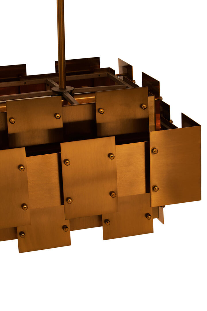 Whitmore Pendant Light – Brass Finish (Eight Bulb)