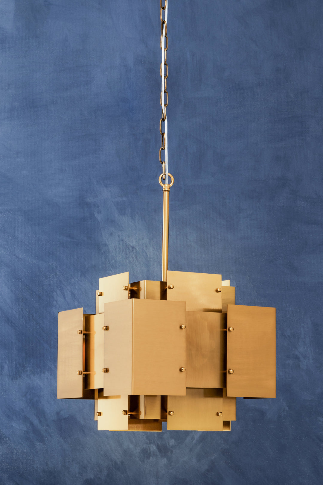 Karlo Pendant Light in Metal with Brass Finish and Four Bulbs