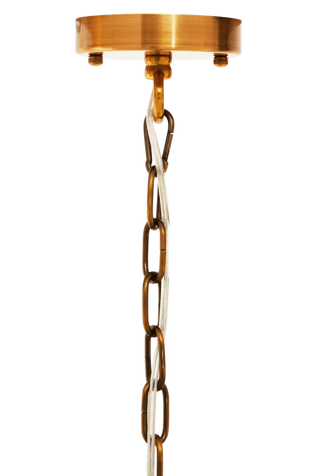 Karlo Pendant Light in Metal with Brass Finish and Four Bulbs
