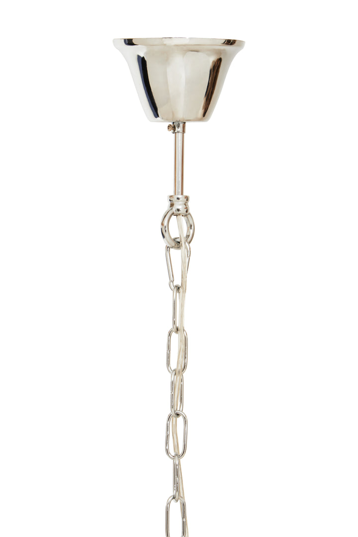 Karlo Pendant Light with Clear Acrylic Shade and Chrome Finish