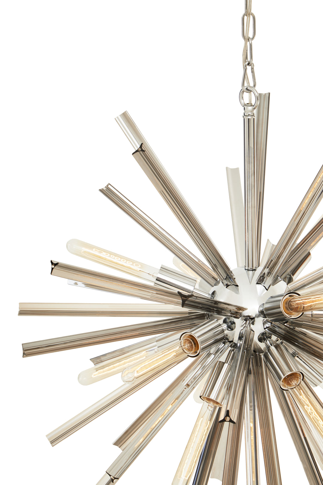 Karlo Light with Smoke Grey Glass Shade and Chrome Finish