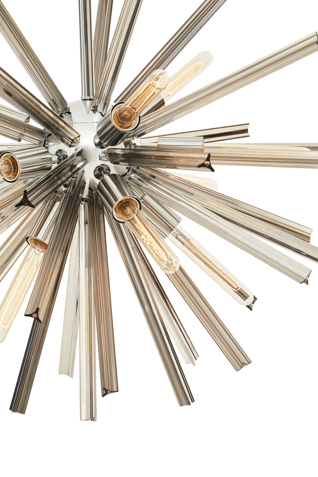 Karlo Light with Smoke Grey Glass Shade and Chrome Finish