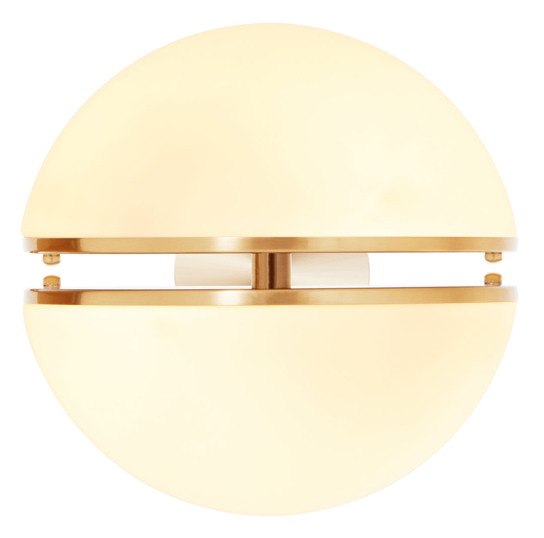 Abira Brushed Brass Ball Wall Light