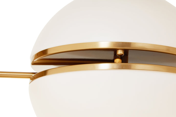 Abira Brushed Brass Ball Wall Light