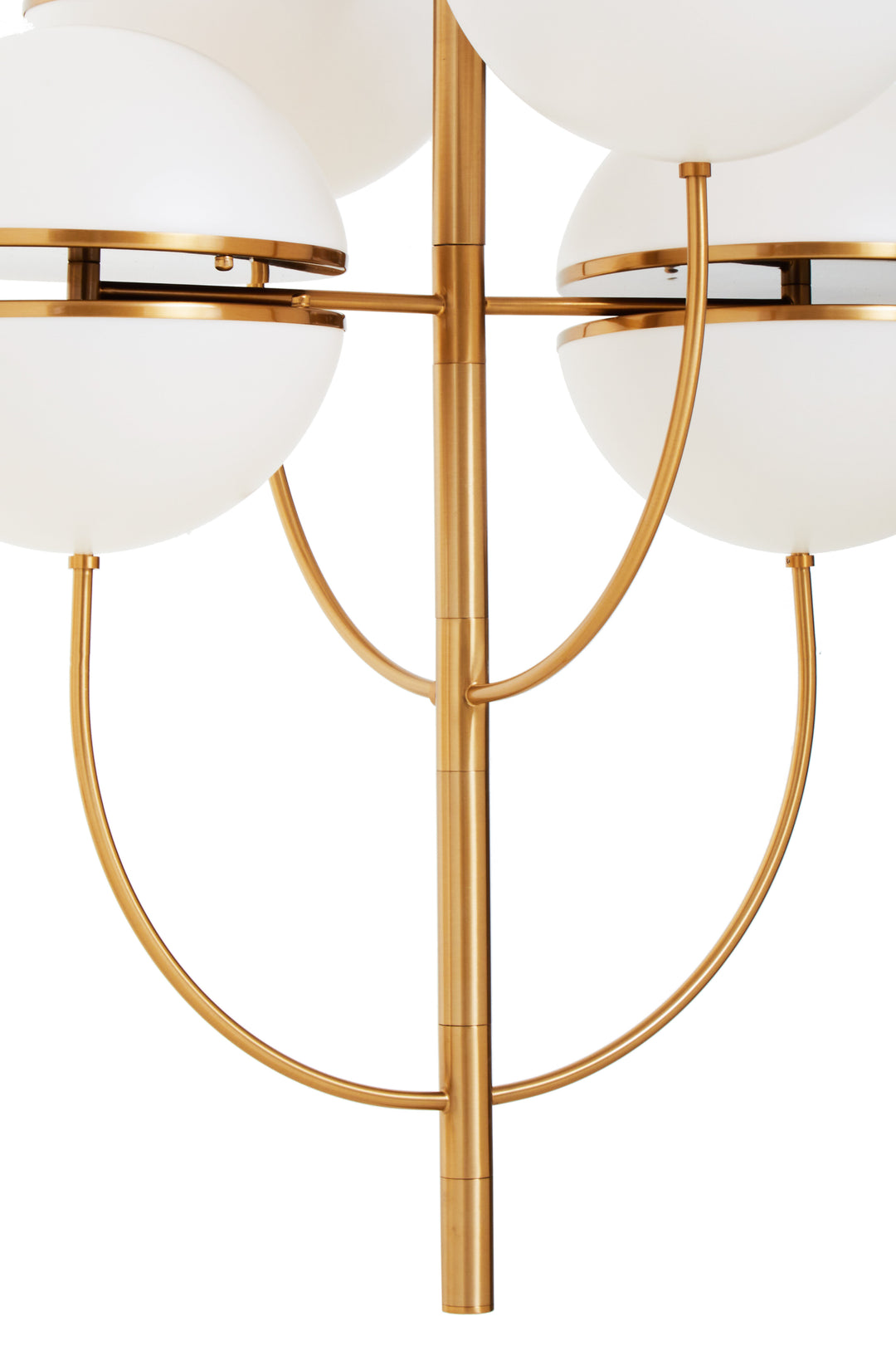 Abira Four-Ball Brass Pendant Light