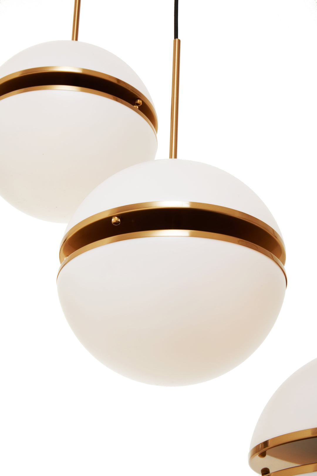 Abira Five-Ball Brass Pendant Light
