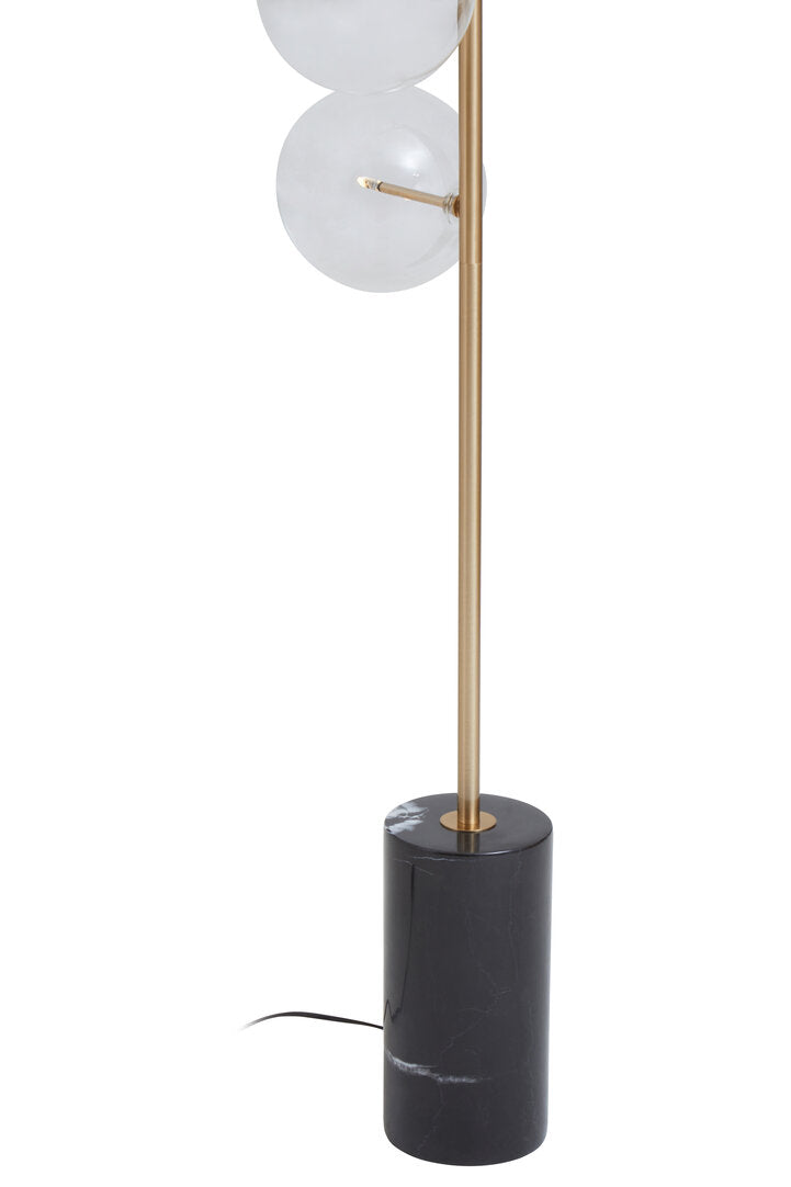 Valemont Floor Lamp – Five Bulb, Black Marble Base