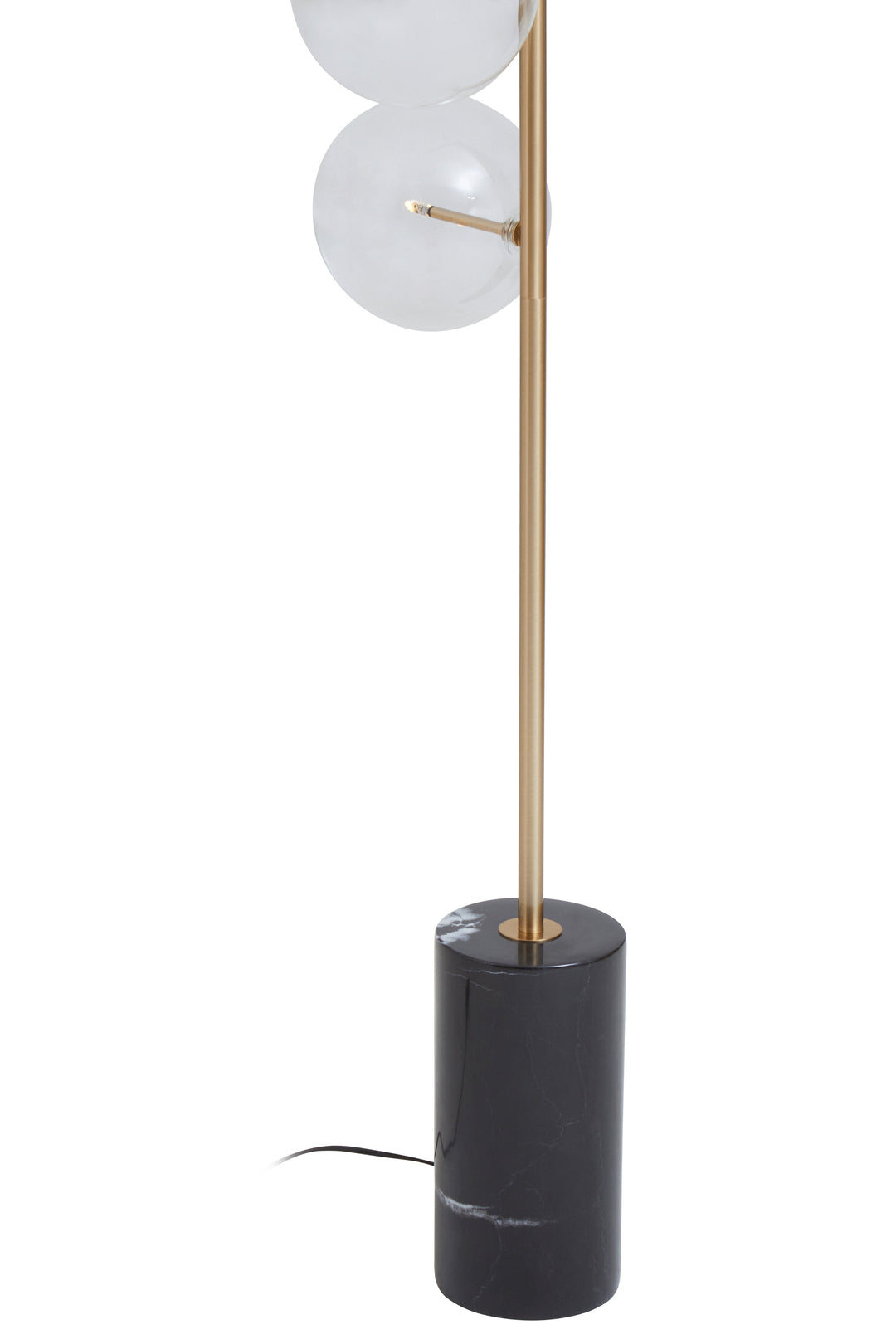 Abira Five-Light Floor Lamp with Black Marble Base