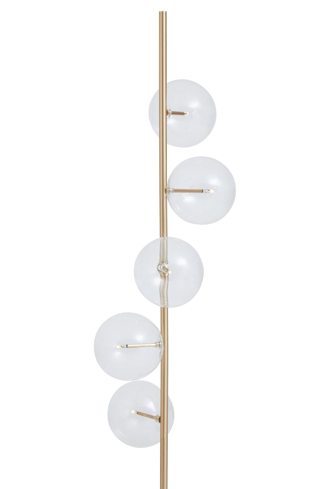 Abira Five-Light Floor Lamp with White Marble Base