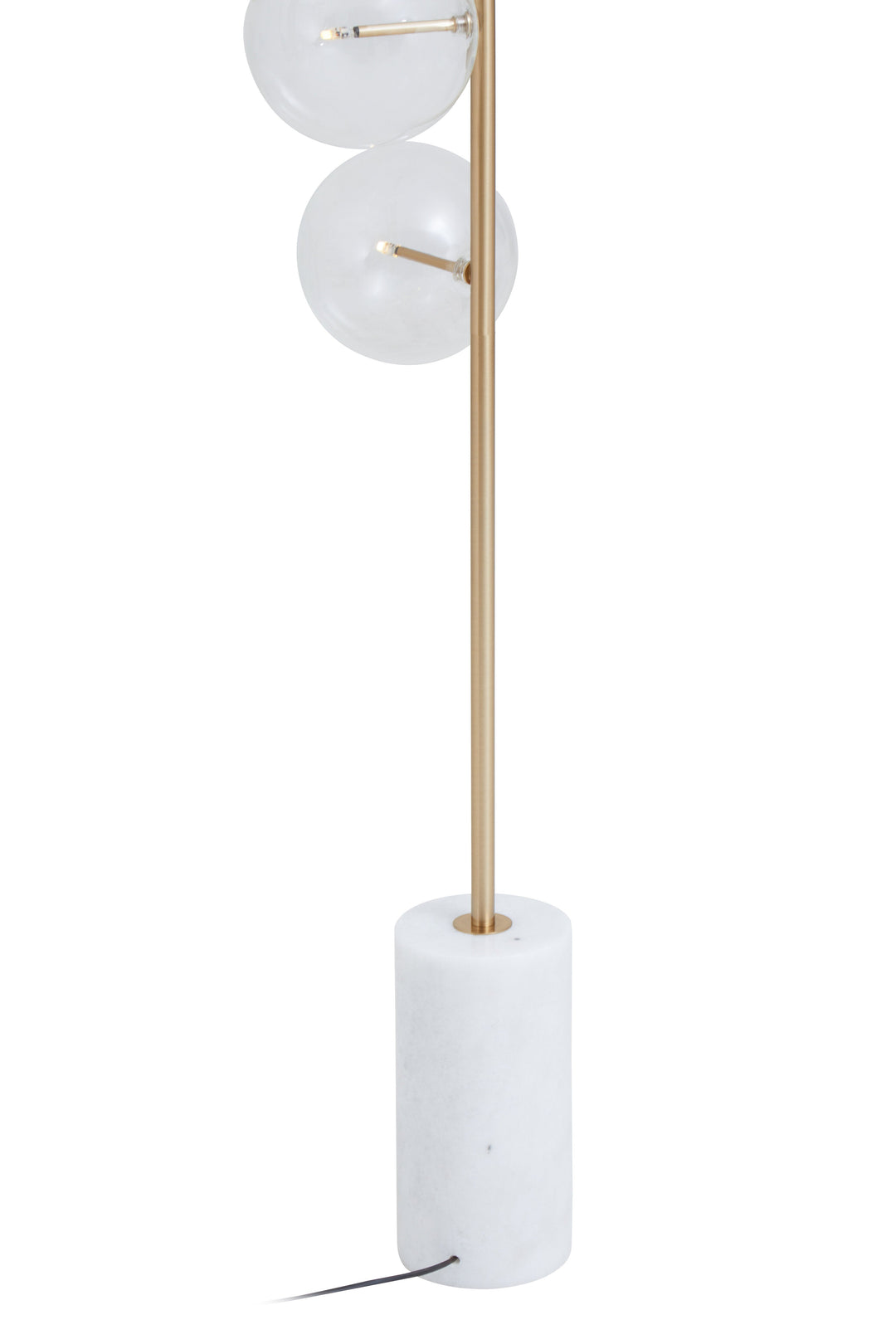 Abira Five-Light Floor Lamp with White Marble Base