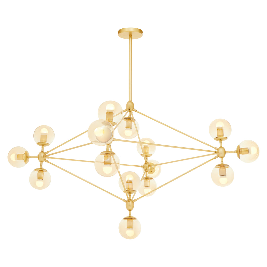 Grandeur Gold Fifteen-Arm Chandelier – Abira