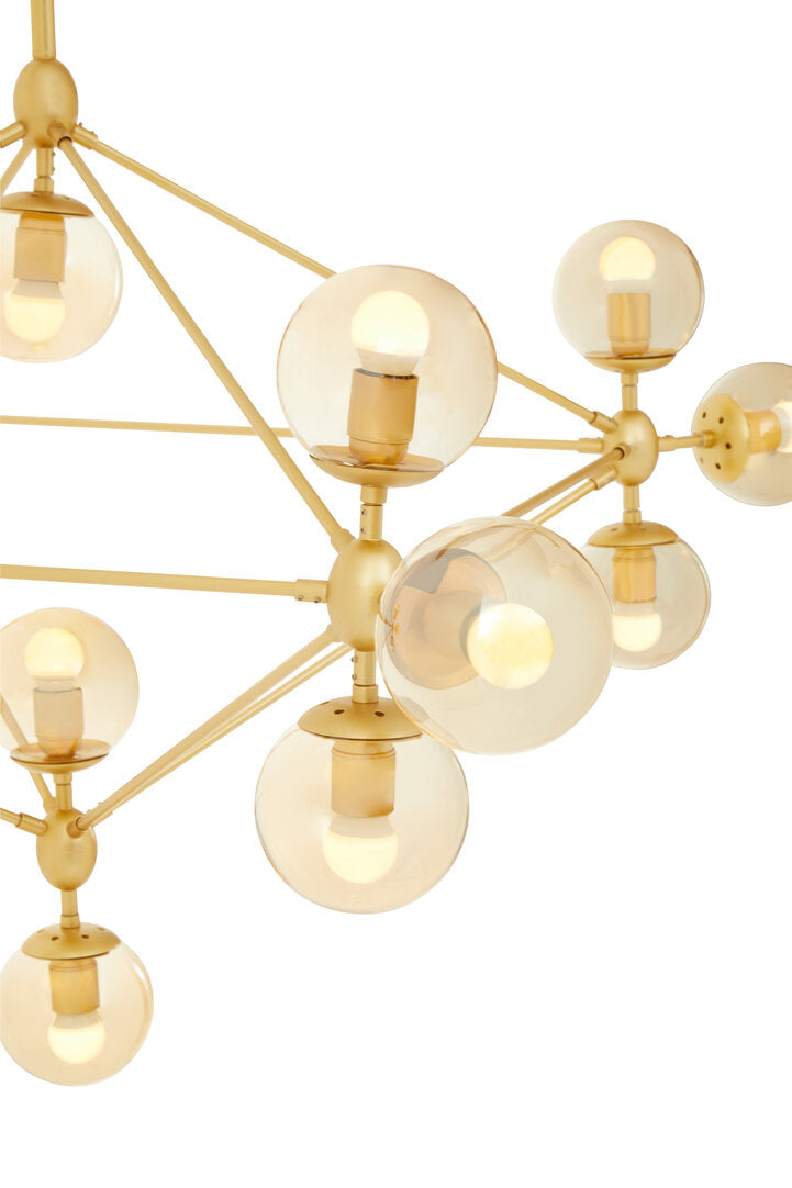 Valemont Pendant Light – Fifteen Arm, Gold Finish