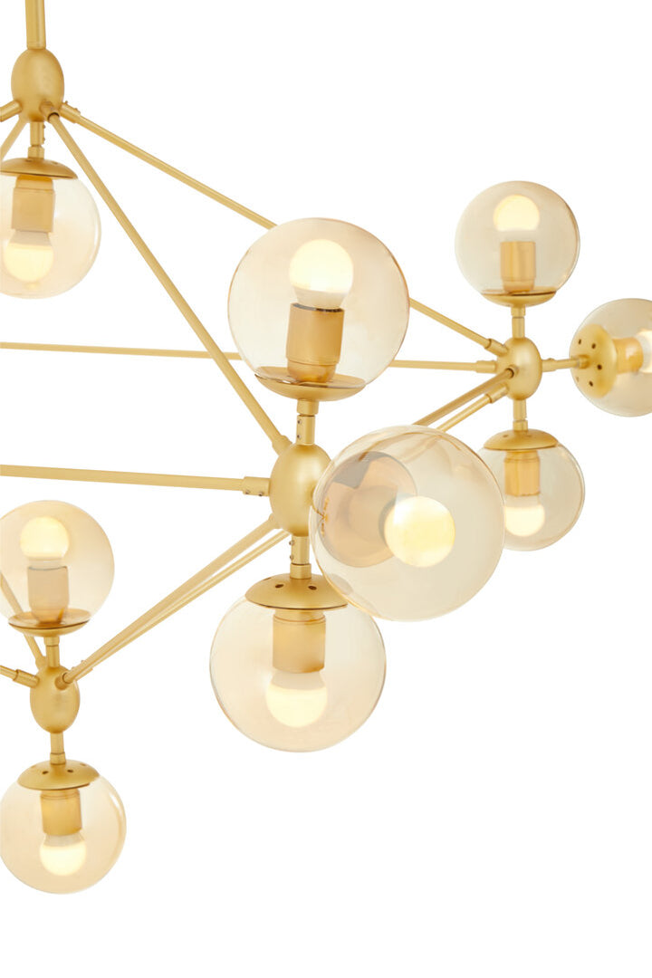 Valemont Pendant Light – Fifteen Arm, Gold Finish