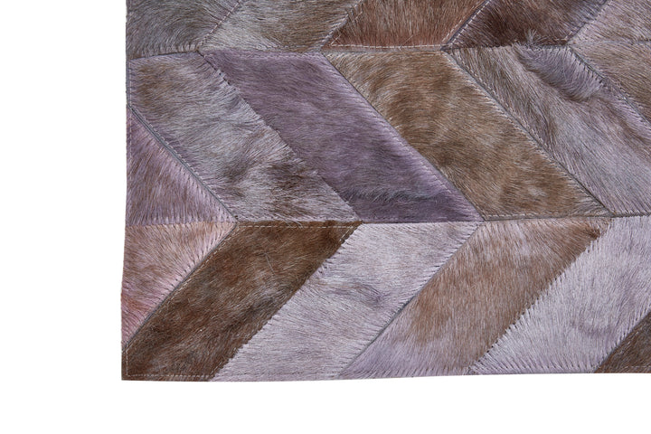 Bosie Safira Rug in Light Grey Patchwork Design