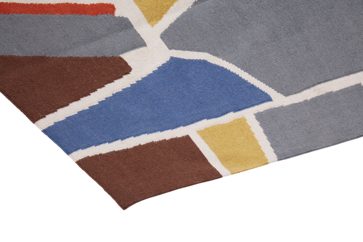 Bosie Villon Rug with Abstract Art Design