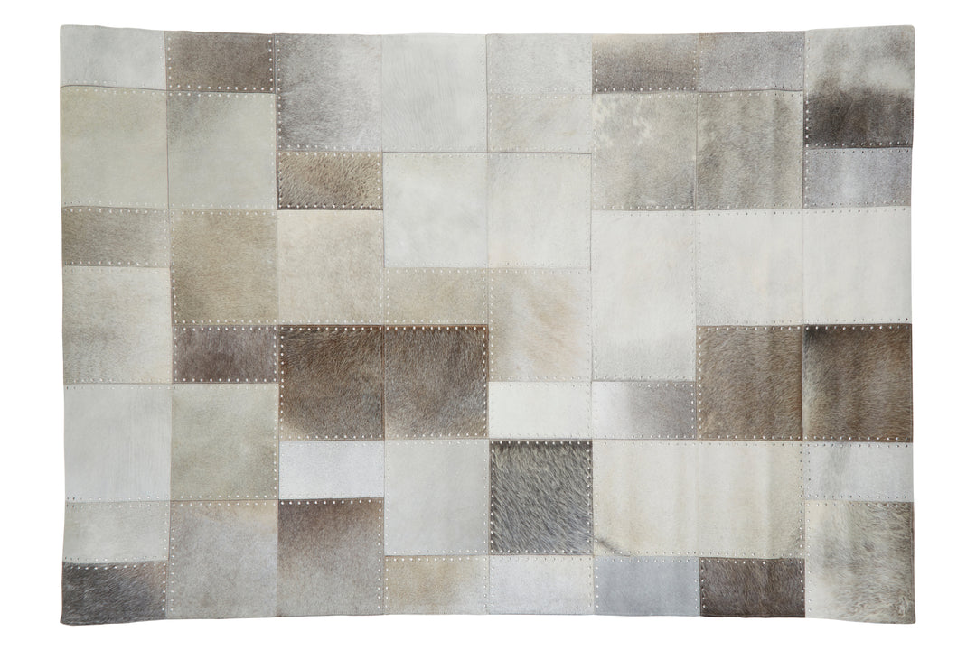 Bosie Safira Large Rug in Grey Tone Finish